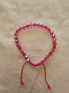 Pink Swarovski Crystal Bracelet